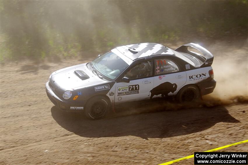 John Farrow / Peter Farrow Subaru WRX on SS4, Parkway II.