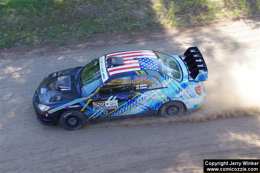 Matt James / Jackie James Subaru Impreza on SS4, Parkway II.