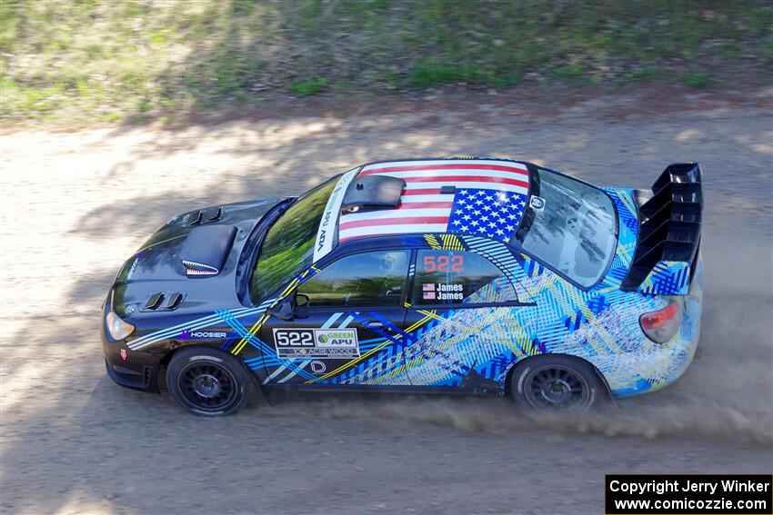 Matt James / Jackie James Subaru Impreza on SS4, Parkway II.