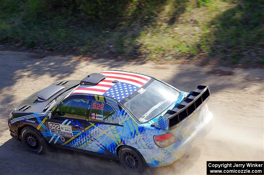 Matt James / Jackie James Subaru Impreza on SS4, Parkway II.