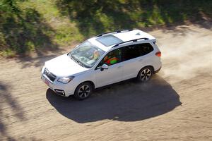 A Subaru Forester sweeps SS4, Parkway II.