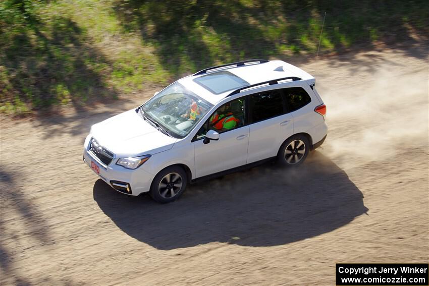 A Subaru Forester sweeps SS4, Parkway II.