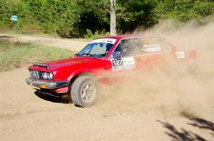 Levi Johnson / Matt Nykanen BMW 325e on SS5, Blue Trail II.