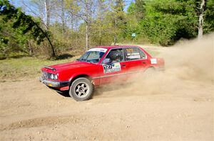 Levi Johnson / Matt Nykanen BMW 325e on SS5, Blue Trail II.