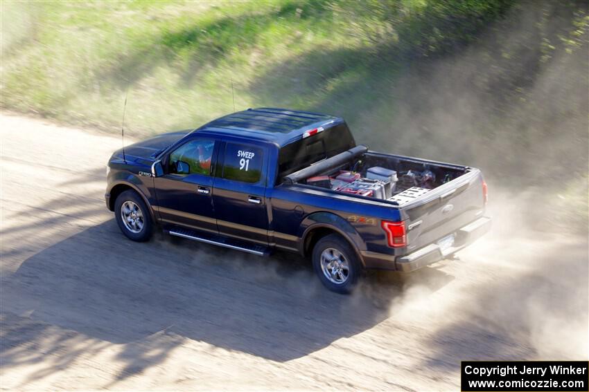 A Ford F-150 sweeps SS4, Parkway II.