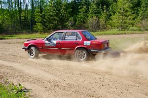 Levi Johnson / Matt Nykanen BMW 325e on SS5, Blue Trail II.