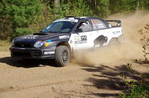 John Farrow / Peter Farrow Subaru WRX on SS5, Blue Trail II.