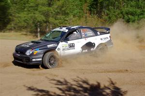 John Farrow / Peter Farrow Subaru WRX on SS5, Blue Trail II.