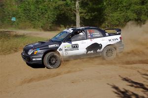 John Farrow / Peter Farrow Subaru WRX on SS5, Blue Trail II.