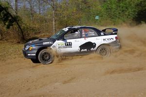 John Farrow / Peter Farrow Subaru WRX on SS5, Blue Trail II.