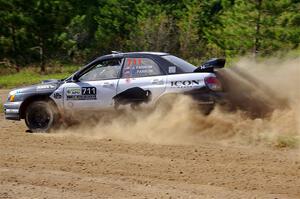 John Farrow / Peter Farrow Subaru WRX on SS5, Blue Trail II.