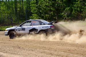 John Farrow / Peter Farrow Subaru WRX on SS5, Blue Trail II.