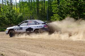 John Farrow / Peter Farrow Subaru WRX on SS5, Blue Trail II.