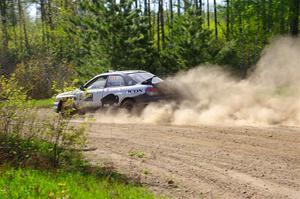 John Farrow / Peter Farrow Subaru WRX on SS5, Blue Trail II.