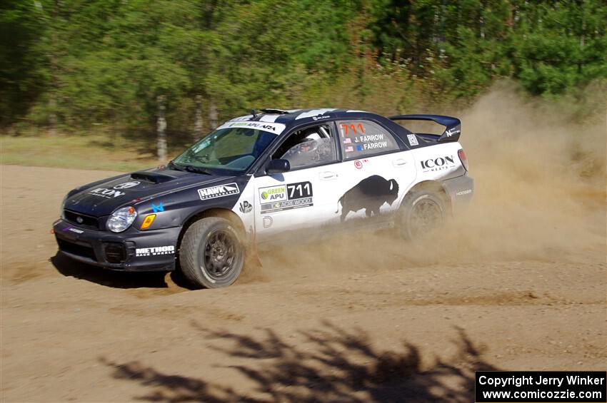 John Farrow / Peter Farrow Subaru WRX on SS5, Blue Trail II.