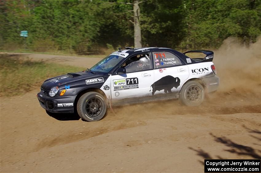 John Farrow / Peter Farrow Subaru WRX on SS5, Blue Trail II.