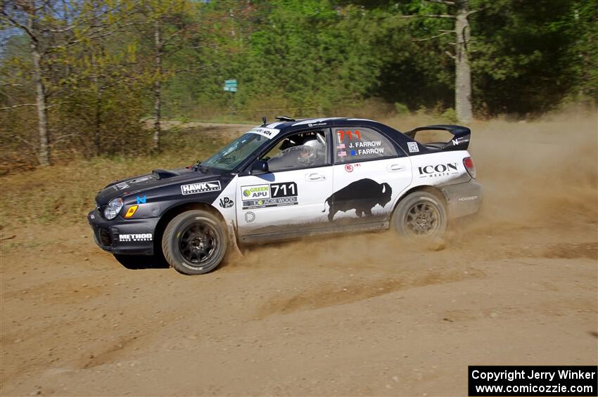 John Farrow / Peter Farrow Subaru WRX on SS5, Blue Trail II.