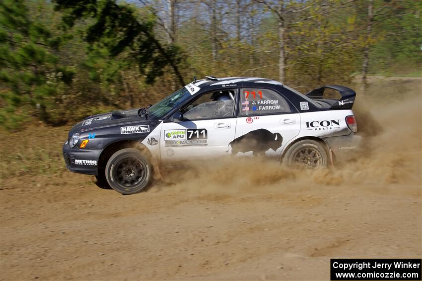 John Farrow / Peter Farrow Subaru WRX on SS5, Blue Trail II.