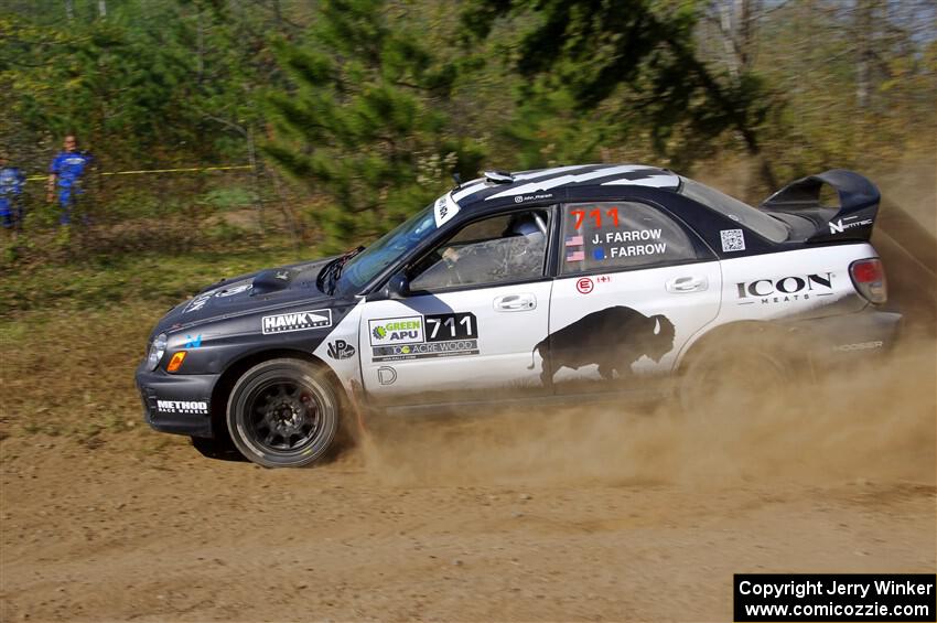 John Farrow / Peter Farrow Subaru WRX on SS5, Blue Trail II.