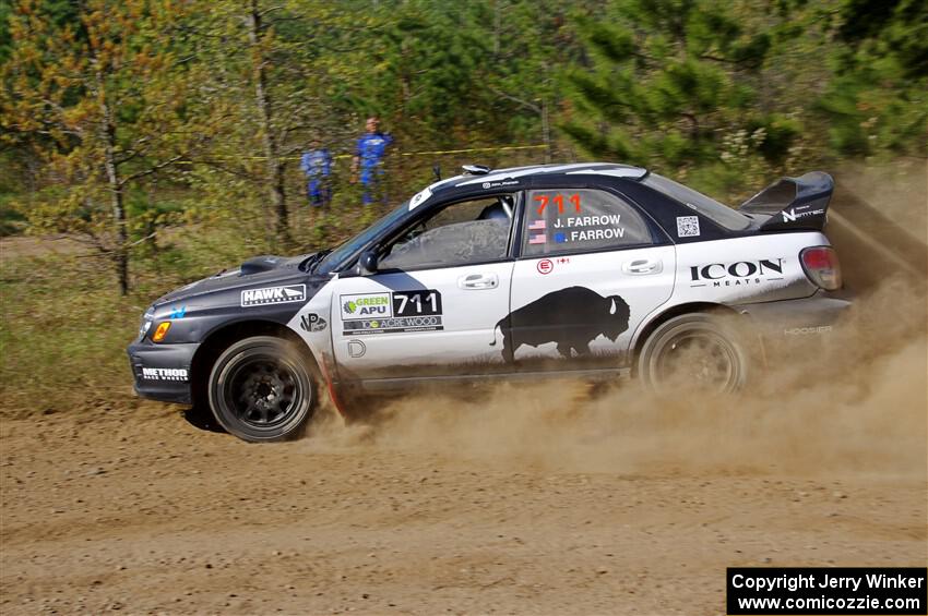 John Farrow / Peter Farrow Subaru WRX on SS5, Blue Trail II.