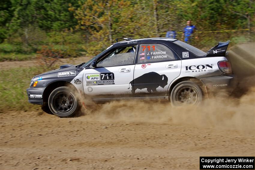 John Farrow / Peter Farrow Subaru WRX on SS5, Blue Trail II.