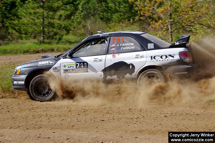 John Farrow / Peter Farrow Subaru WRX on SS5, Blue Trail II.