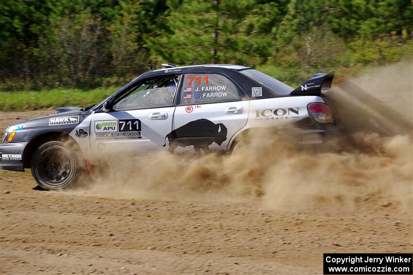 John Farrow / Peter Farrow Subaru WRX on SS5, Blue Trail II.