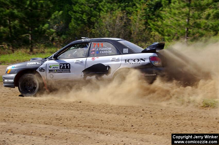 John Farrow / Peter Farrow Subaru WRX on SS5, Blue Trail II.