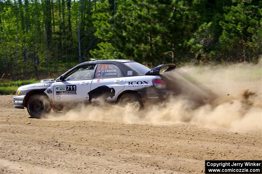 John Farrow / Peter Farrow Subaru WRX on SS5, Blue Trail II.