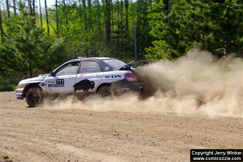 John Farrow / Peter Farrow Subaru WRX on SS5, Blue Trail II.