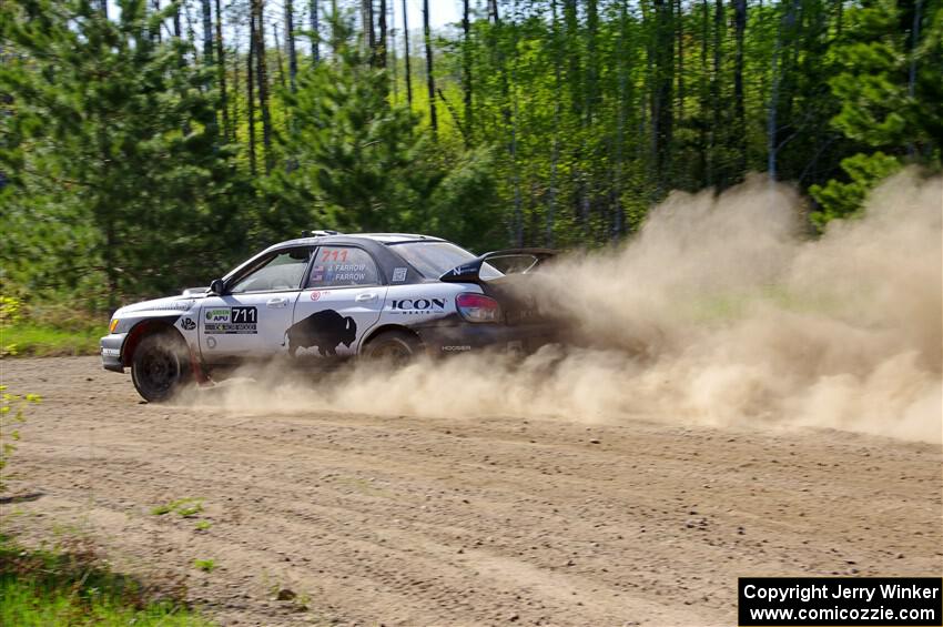 John Farrow / Peter Farrow Subaru WRX on SS5, Blue Trail II.