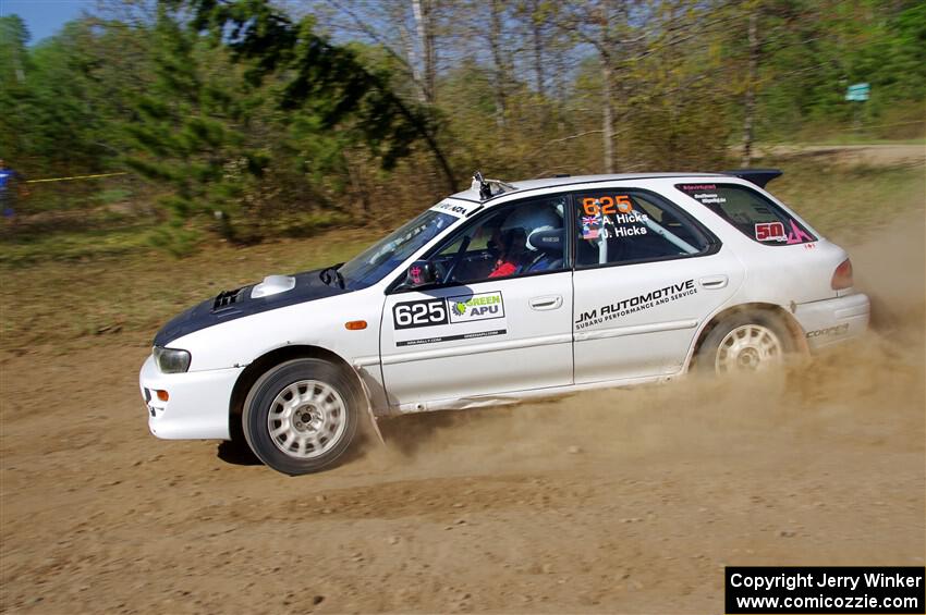 Aidan Hicks / John Hicks Subaru Impreza Wagon on SS5, Blue Trail II.