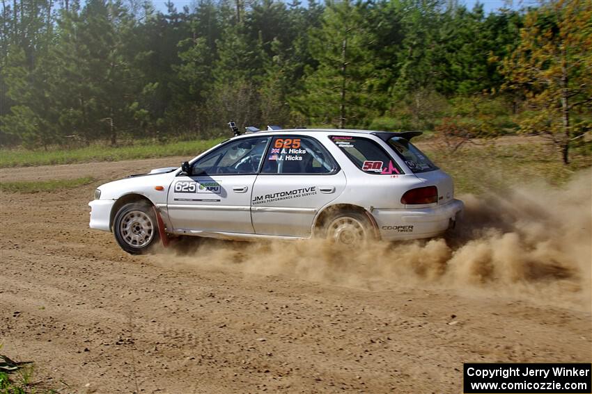 Aidan Hicks / John Hicks Subaru Impreza Wagon on SS5, Blue Trail II.