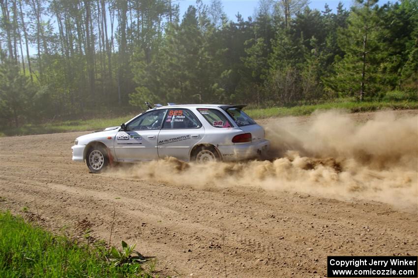 Aidan Hicks / John Hicks Subaru Impreza Wagon on SS5, Blue Trail II.