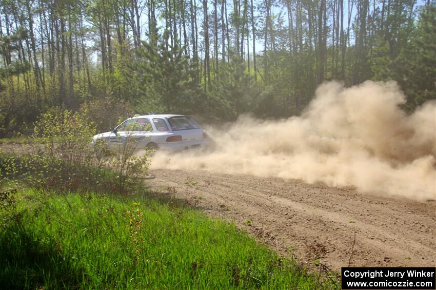 Aidan Hicks / John Hicks Subaru Impreza Wagon on SS5, Blue Trail II.