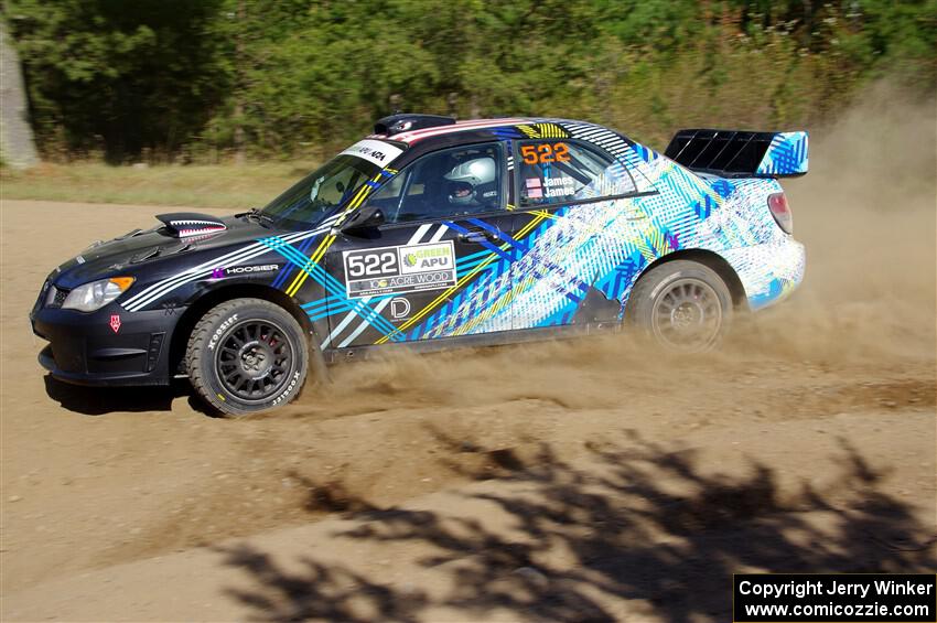 Matt James / Jackie James Subaru Impreza on SS5, Blue Trail II.