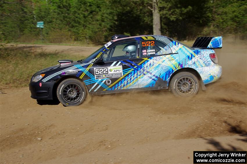 Matt James / Jackie James Subaru Impreza on SS5, Blue Trail II.