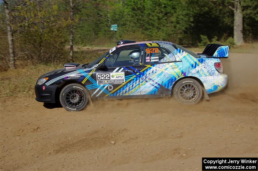 Matt James / Jackie James Subaru Impreza on SS5, Blue Trail II.