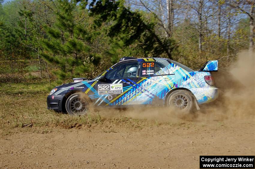 Matt James / Jackie James Subaru Impreza on SS5, Blue Trail II.