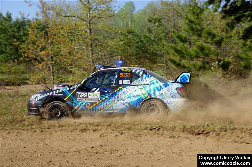 Matt James / Jackie James Subaru Impreza on SS5, Blue Trail II.