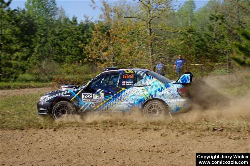 Matt James / Jackie James Subaru Impreza on SS5, Blue Trail II.