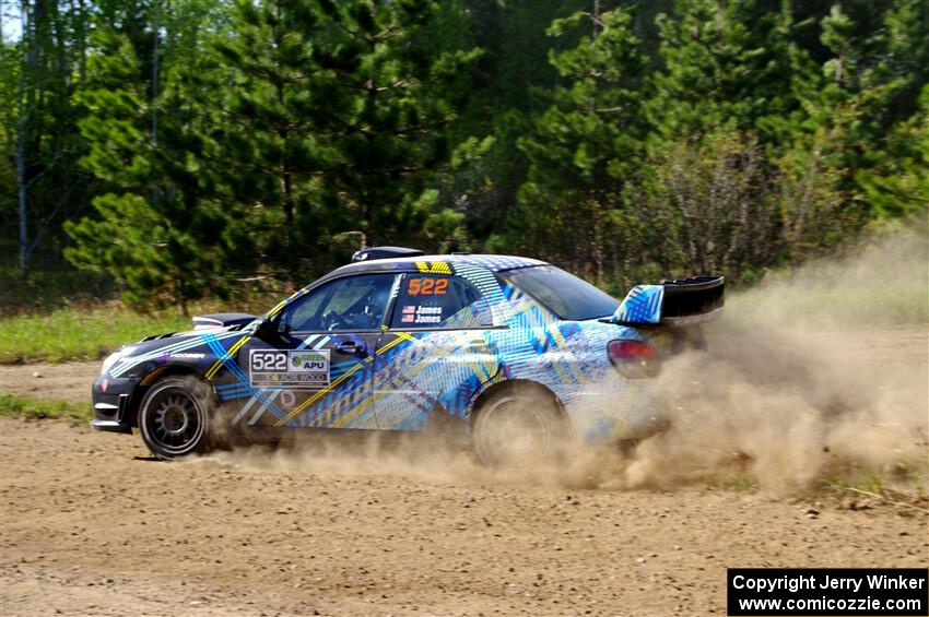 Matt James / Jackie James Subaru Impreza on SS5, Blue Trail II.