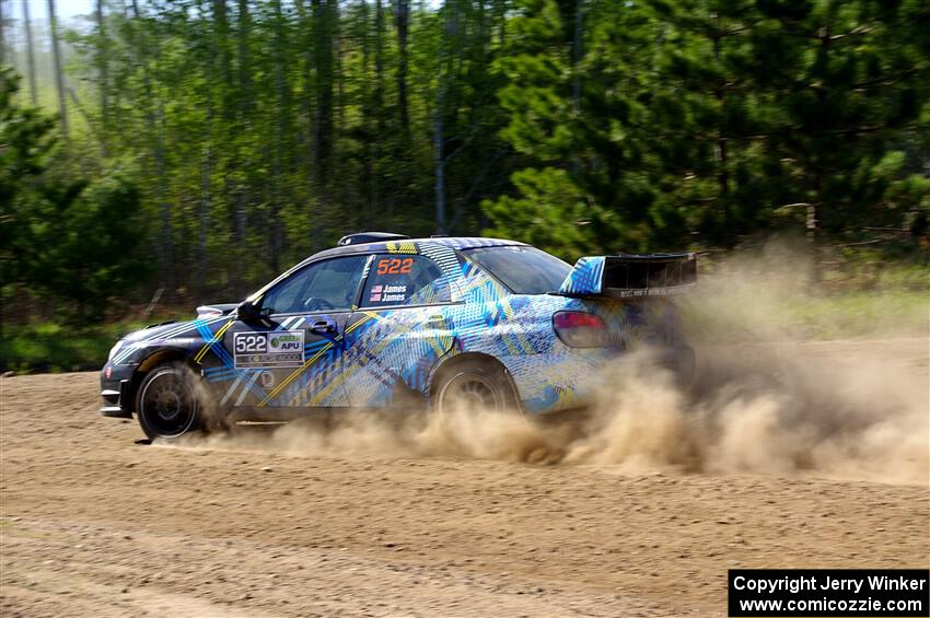 Matt James / Jackie James Subaru Impreza on SS5, Blue Trail II.