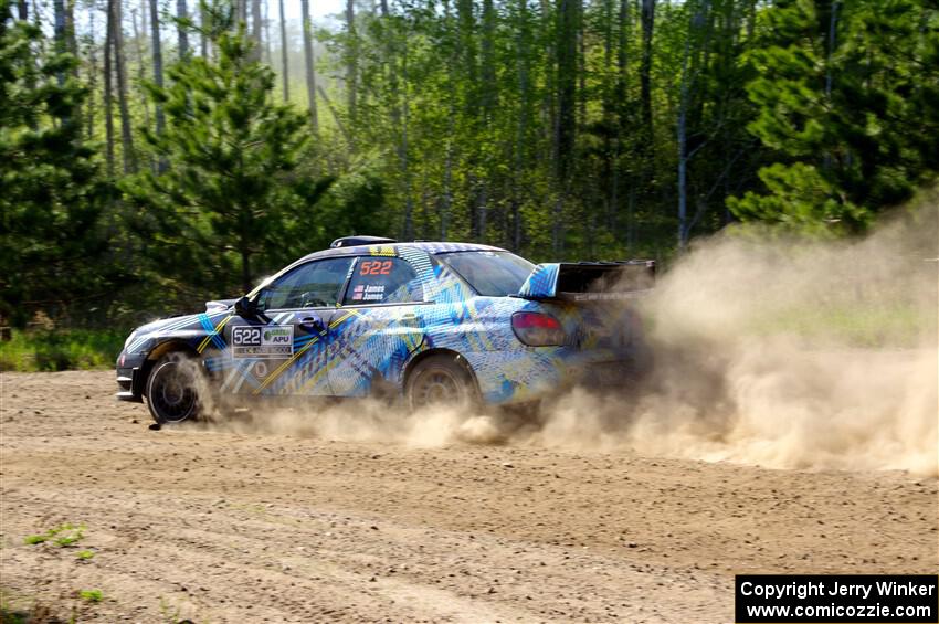 Matt James / Jackie James Subaru Impreza on SS5, Blue Trail II.