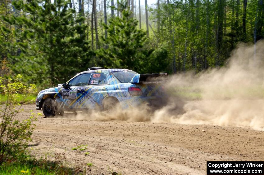 Matt James / Jackie James Subaru Impreza on SS5, Blue Trail II.