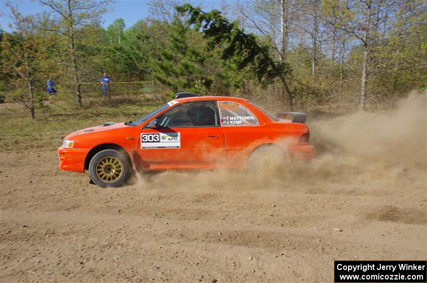 Travis Mattonen / Josh Kemp Subaru Impreza on SS5, Blue Trail II.