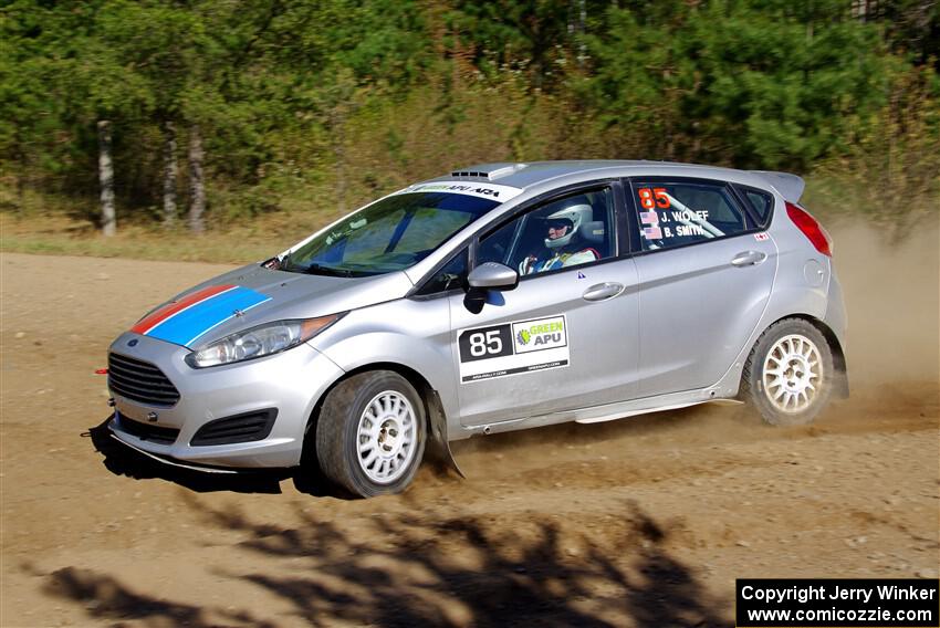 John Wolff / Boyd Smith Ford Fiesta on SS5, Blue Trail II.