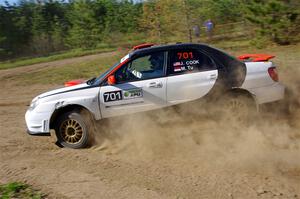 Jason Cook / Maggie Tu Subaru WRX on SS5, Blue Trail II.