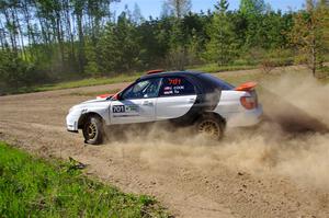 Jason Cook / Maggie Tu Subaru WRX on SS5, Blue Trail II.