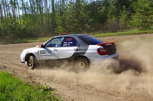 Jason Cook / Maggie Tu Subaru WRX on SS5, Blue Trail II.